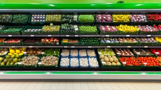 Vegetables at a grocery store.