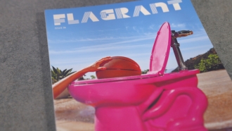 Flagrant Magazine is pictured.