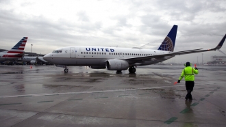 A Boeing 737-700 United Airlines flight.
