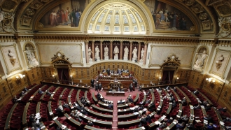 The Senate chamber in Paris, France