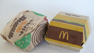 Fast food wrappers