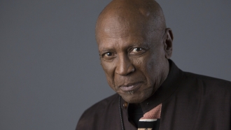 Louis Gossett Jr. poses for a portrait in New York to promote the release of "Roots: The Complete Original Series"