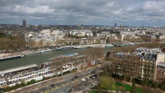 The River Seine in Paris, France.