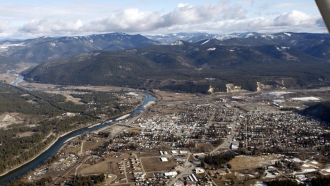 The town of Libby, Montana, is shown.