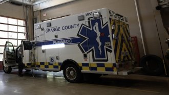 An Orange County ambulance
