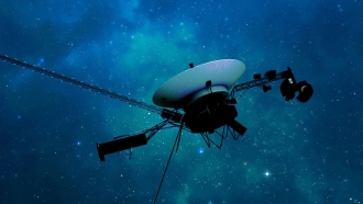 A rendering of the Voyager 1 spacecraft