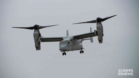 A V-22 Osprey in flight