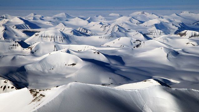 Mountains in the Arctic.