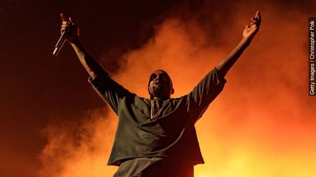 Kanye West performs onstage at the 2015 iHeartRadio Music Festival at MGM Grand Garden Arena on September 18, 2015 in Las Vegas, Nevada.
