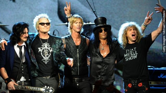 Guns N' Roses perform in 2014.