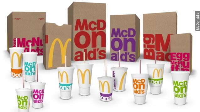 McDonald's shows off its new packaging designs.