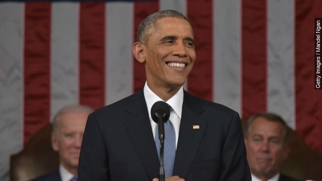 President Obama at the 2015 State of the Union