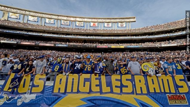 The Rams are officially moving to Los Angeles