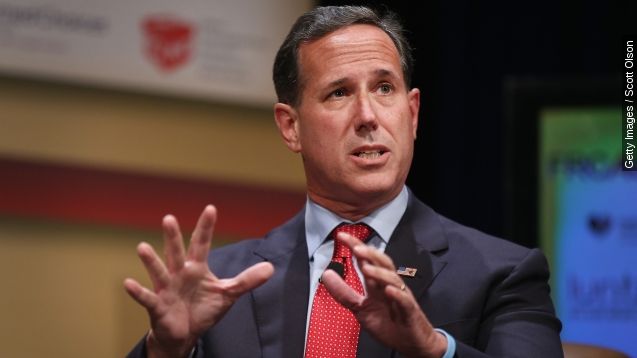 Santorum polled consistently low throughout his run.