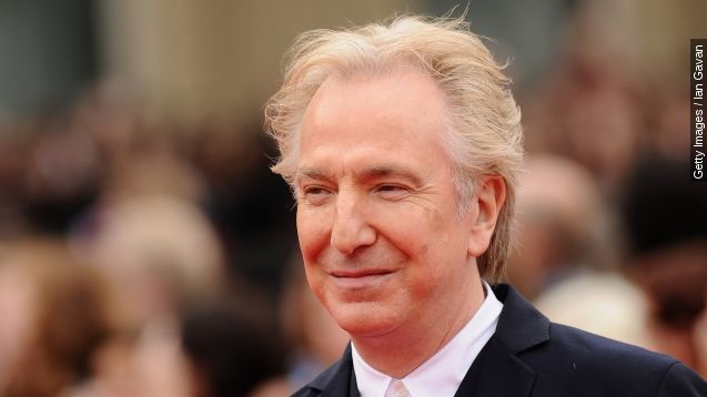Alan Rickman attends the World Premiere of Harry Potter and The Deathly Hallows - Part 2 at Trafalgar Square on July 7, 2011 in London, England.
