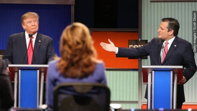 Presidential candidates Trump and Cruz traded barbs on citizenship in Thursday's debate.