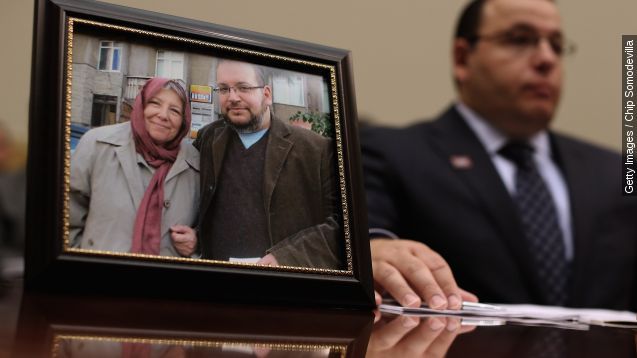 Ali Rezaian, brother of Washington Post Tehran Bureau Chief Jason Rezaian, talks about his brother's imprisonment in Iran while testifying before the House Foreign Affairs Committee in the Rayburn House Office Building on Capitol Hill June 2, 2015 in Washington, DC.