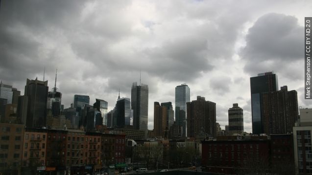 A view from Hell's Kitchen, New York City.