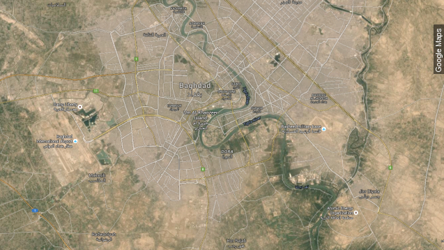 Google map of Baghdad