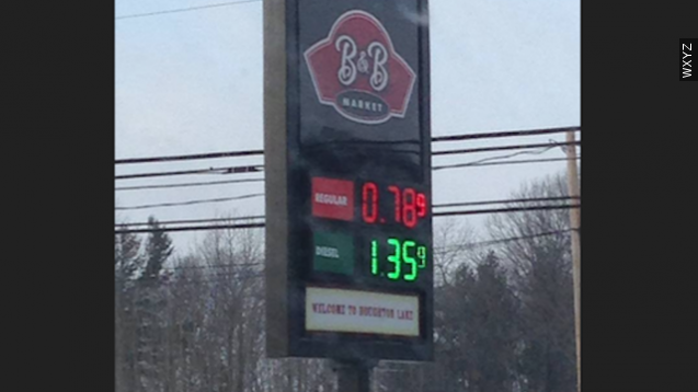 Michigan stations sold gas for under a dollar a gallon.