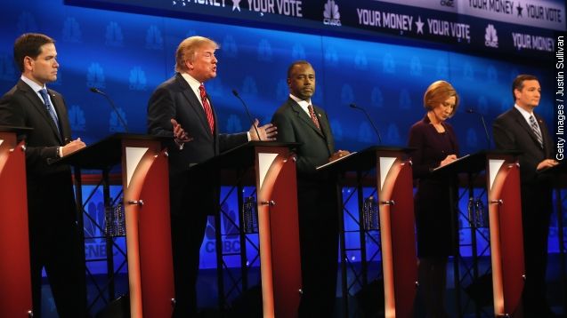 Republican candidates felt they were treated unfairly during an October debate on CNBC