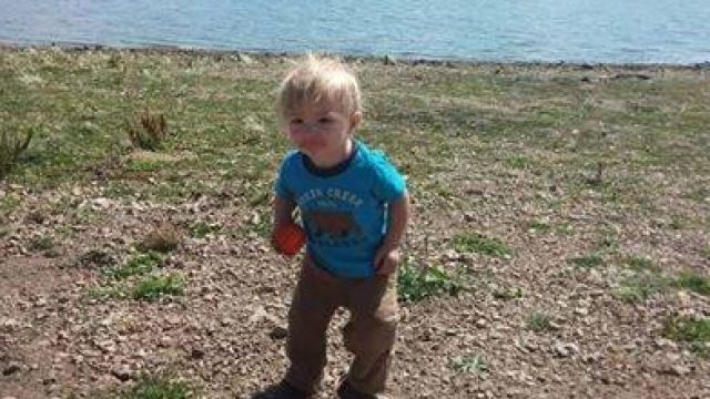 A photo of missing 2-year-old DeOrr Kunz Jr.