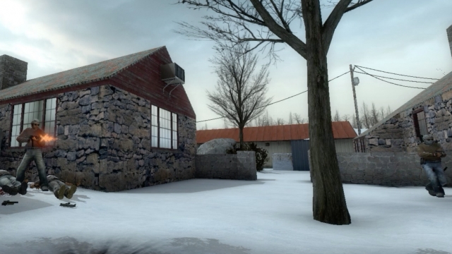 A screenshot from the "cs_wildrefuge" mod for "Counter-Strike:Global Offensive."
