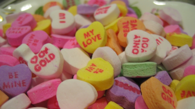 Candy hearts.