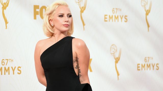 inger Lady Gaga attends the 67th Annual Primetime Emmy Awards at Microsoft Theater on September 20, 2015 in Los Angeles, California.