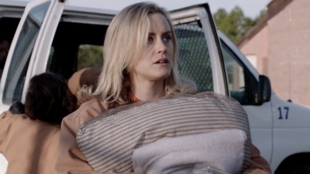 Piper Chapman played by Taylor Schilling in "Orange Is the New Black"