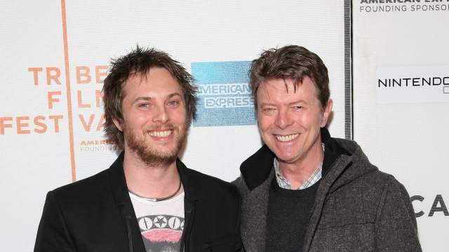 Director Duncan Jones and father David Bowie attend the premiere of 'Moon' during the 2009 Tribeca Film Festival at BMCC Tribeca Performing Arts Center on April 30, 2009 in New York City.