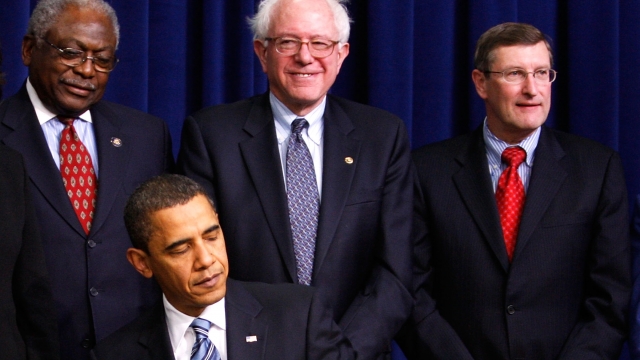 Bernie Sanders and President Barack Obama
