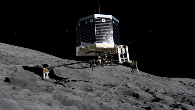 An artist's rendition of the European Space Agency's Philae lander.