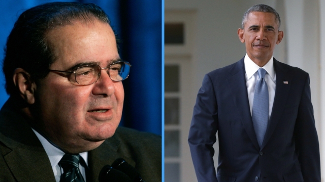 Split Screen Obama, Scalia
