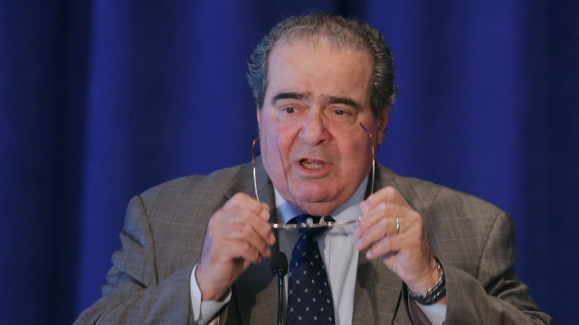 Supreme Court Justice Antonin Scalia speaks at law conference