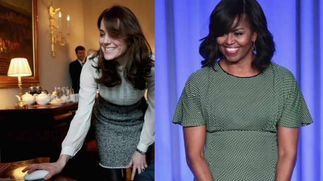 The Duchess of Cambridge and Michelle Obama.