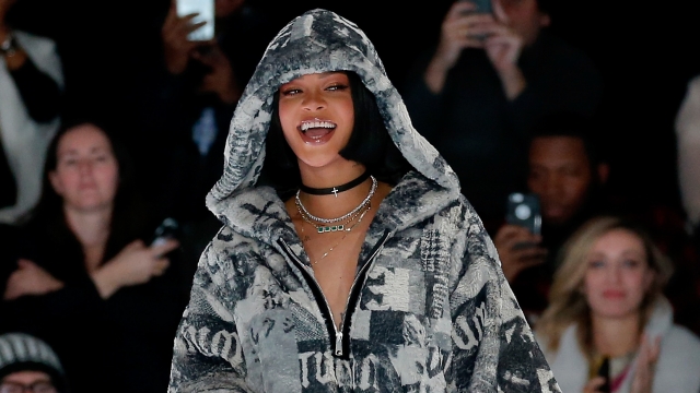 Rihanna walking Puma runway