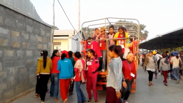 Cambodia Garment Workers Commute