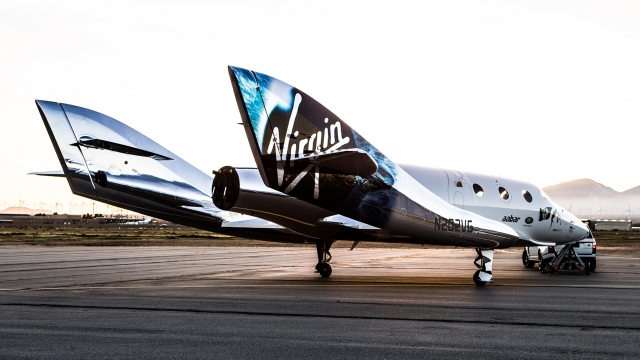 Virgin Galactic unveiled its new spaceship, Unity, on Friday.