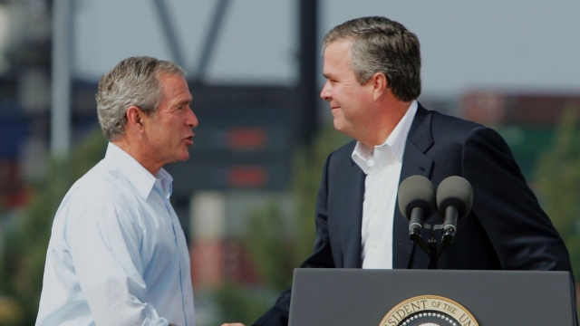 Jeb Bush and George W. Bush