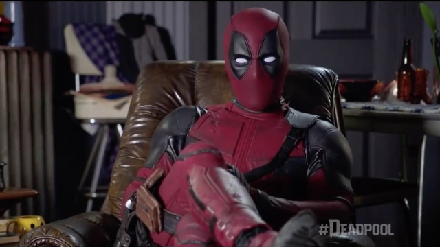 An image taken from an official trailer for "Deadpool."