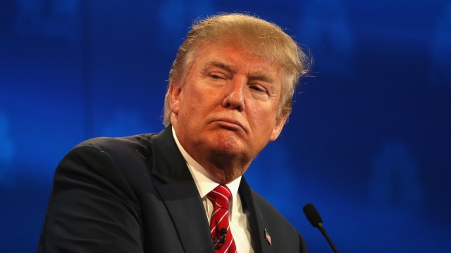 Donald Trump at the CNBC Republican presidential debate.