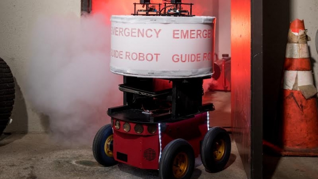 Georgia Tech researchers built the “Rescue Robot” to determine whether or not building occupants would trust a robot designed to help them evacuate a high-rise in case of fire or other emergency.