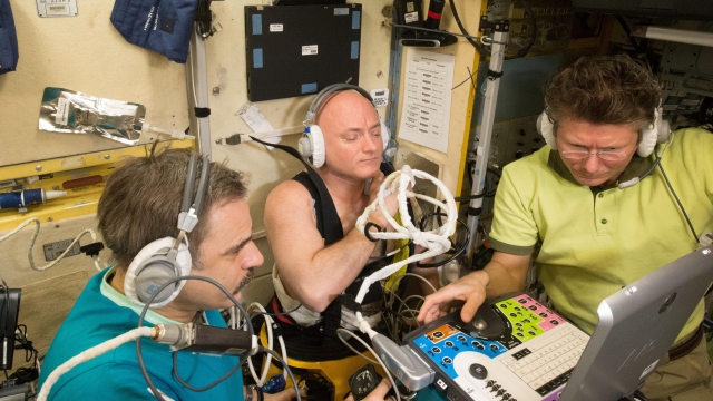NASA astronaut Scott Kelly undergoes tests on the effects of living in space