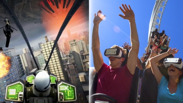Six Flags just announced virtual reality experiences to go with some of t's roller coasters.