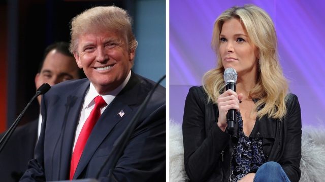 Side by side images of Donald Trump and Megyn Kelly