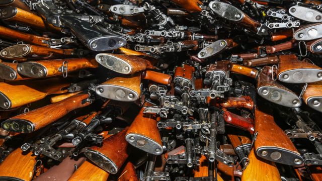 Almost 2,000 AK-47s were found on a fishing boat because...well...who would suspect a fishing boat?