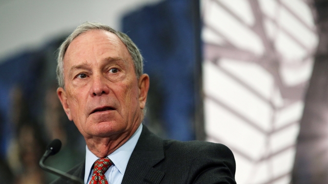 Michael Bloomberg speaks at a news conference in New York City.