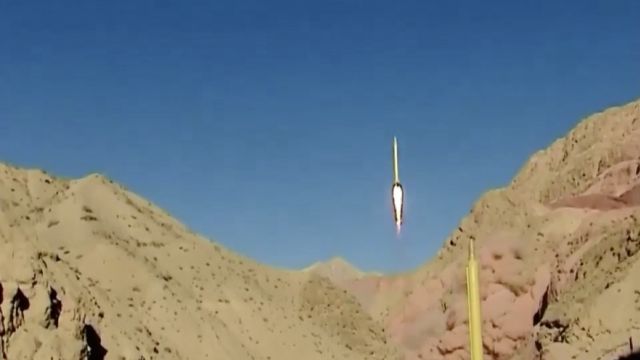 Iran test-fires ballistic missiles.