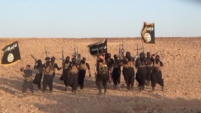 Still photo from an ISIS propaganda video